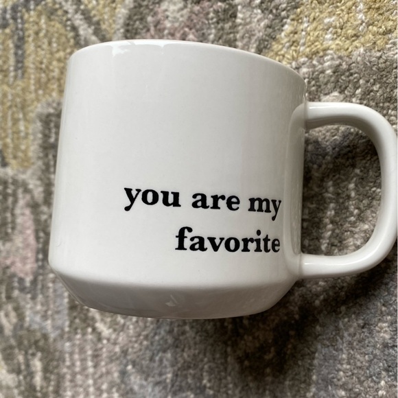 Threshold You are My Favorite Ceramic Coffee Cup with Black Words Embossed - Picture 5 of 5